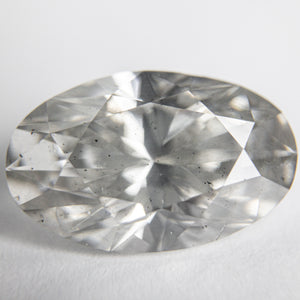 6.22ct 15.14x9.74x6.45mm GIA SI2 Light Grey Oval Brilliant 18274-01 - Misfit Diamonds