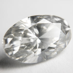6.22ct 15.14x9.74x6.45mm GIA SI2 Light Grey Oval Brilliant 18274-01 - Misfit Diamonds