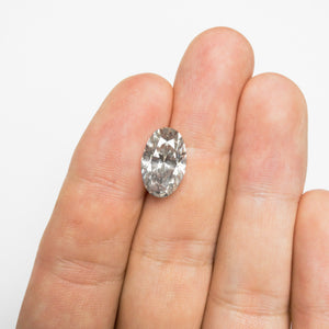 6.22ct 15.14x9.74x6.45mm GIA SI2 Light Grey Oval Brilliant 18274-01 - Misfit Diamonds
