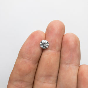 1.50ct 7.49x7.48x4.40mm SI2 Fancy Grey Round Brilliant 18278-01 - Misfit Diamonds