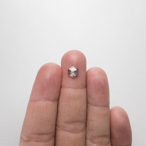 0.96ct 7.69x6.48x2.24mm Hexagon Rosecut 18286-02 - Misfit Diamonds