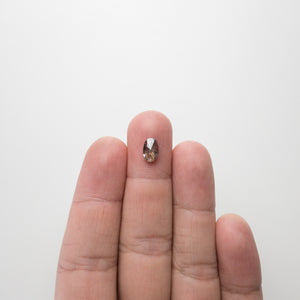 1.38ct 8.73x5.58x2.99mm Oval Rosecut 18288-01 - Misfit Diamonds