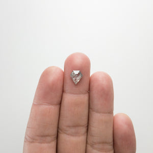 1.56ct 8.83x8.21x3.17mm Shield Rosecut 18292-03 - Misfit Diamonds