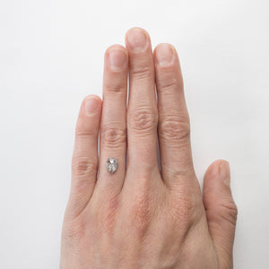 0.92ct 7.62x5.80x2.62mm Shield Rosecut 18293-05 - Misfit Diamonds