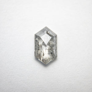 0.70ct 4.66x7.83x2.16mm Salt and Pepper Hexagon Rosecut 18308-02 - Misfit Diamonds
