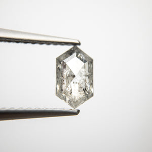 0.70ct 4.66x7.83x2.16mm Salt and Pepper Hexagon Rosecut 18308-02 - Misfit Diamonds