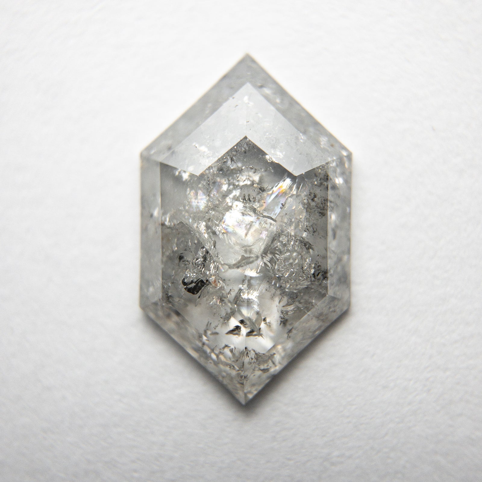 1.74ct 12.18x7.46x2.29mm Hexagon Rosecut 18313-11 - Misfit Diamonds