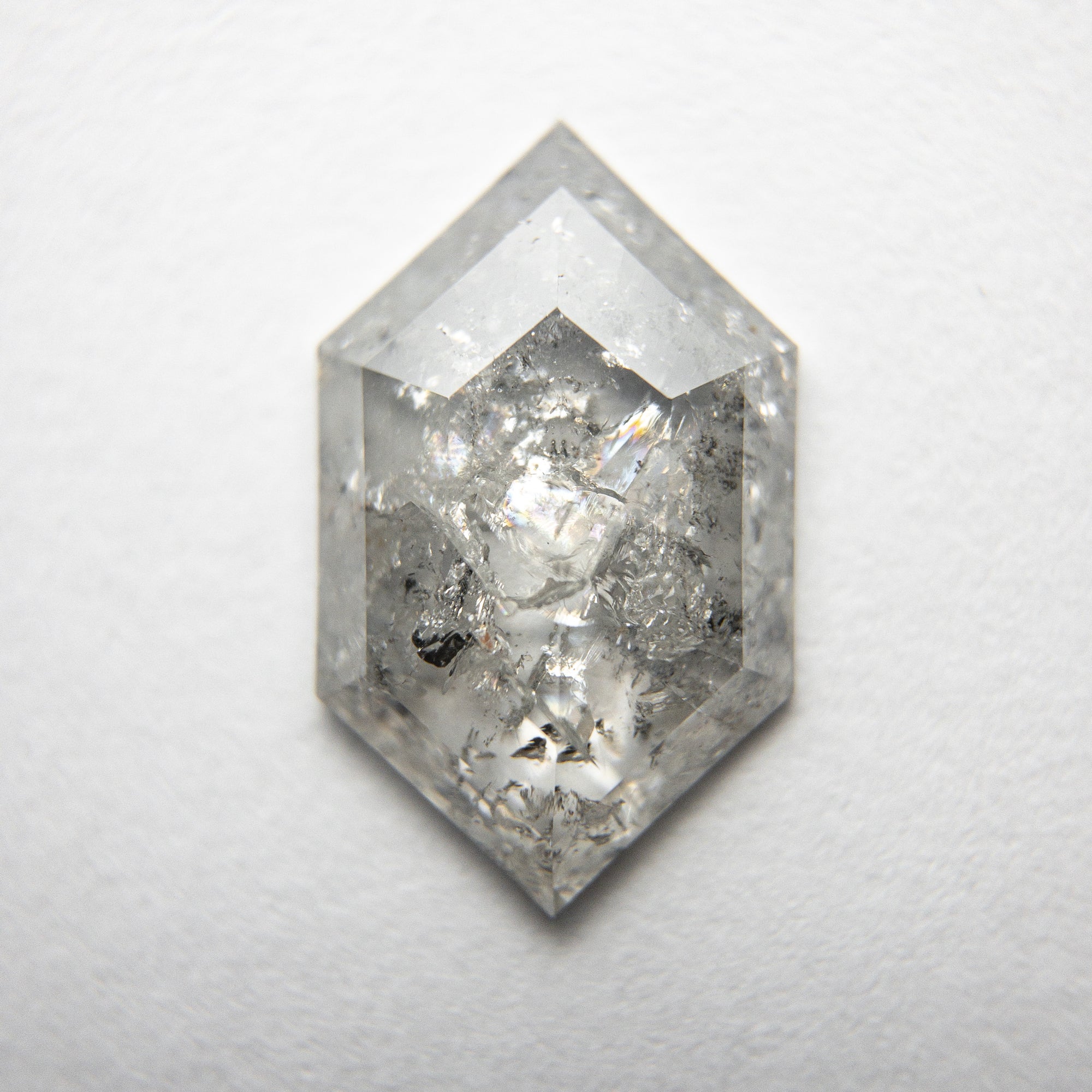 1.74ct 12.18x7.46x2.29mm Hexagon Rosecut 18313-11 - Misfit Diamonds