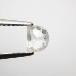 0.61ct 5.72x4.66x2.17mm Half Moon Rosecut 18351-16 - Misfit Diamonds