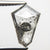 2.04ct 12.28x8.45x3.01mm Shield Rosecut 18363-10 - Misfit Diamonds