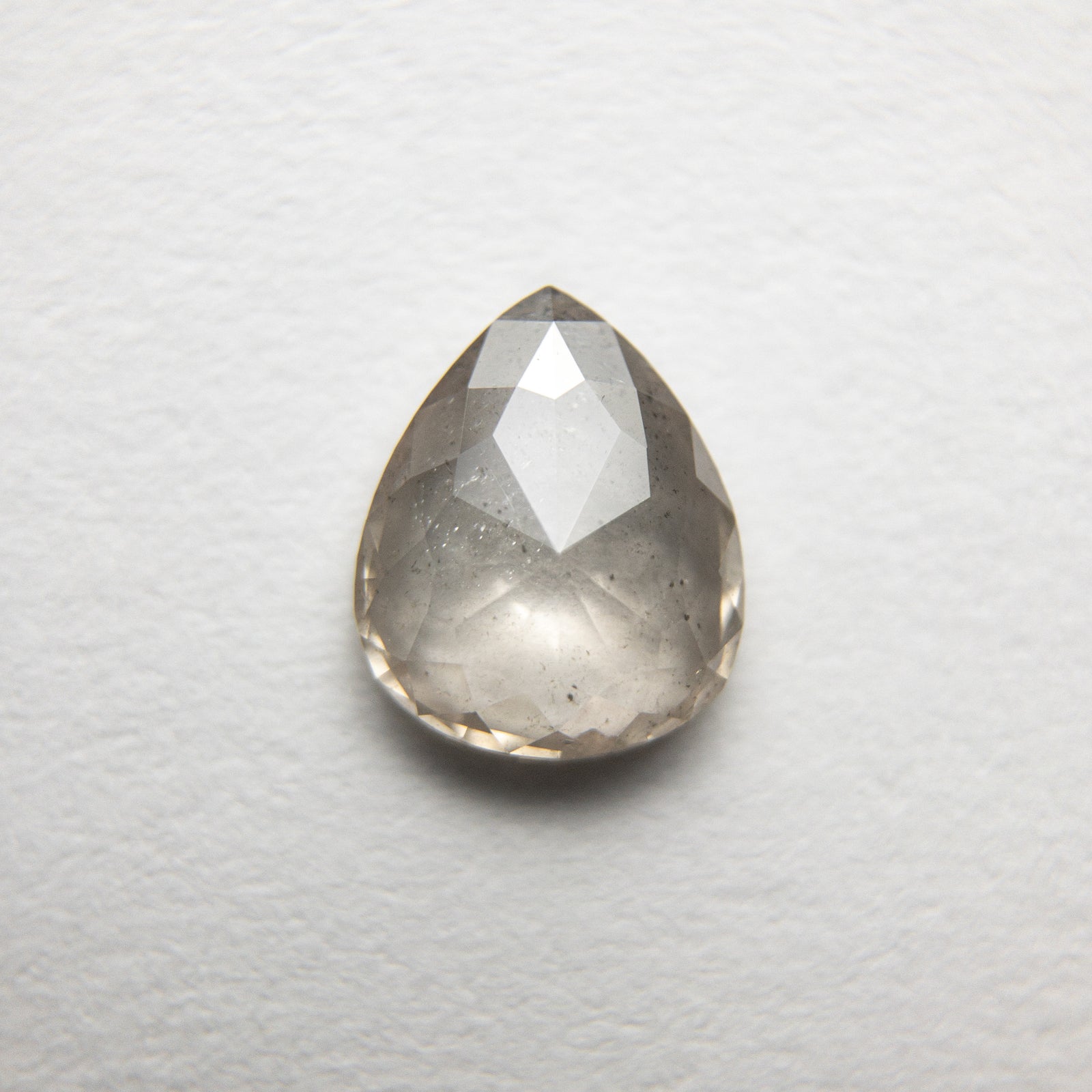 0.70ct 6.87x5.69x2.14mm Pear Rosecut 18364-08 - Misfit Diamonds