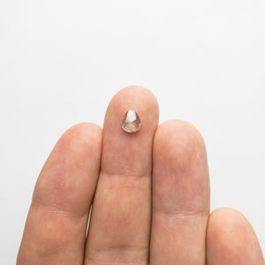 0.70ct 6.87x5.69x2.14mm Pear Rosecut 18364-08 - Misfit Diamonds