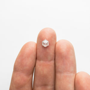0.64ct 6.23x5.36x2.44mm Hexagon Rosecut 18386-03 - Misfit Diamonds