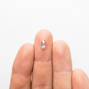 0.61ct 8.52x3.41x2.15mm Hexagon Rosecut 18386-05 - Misfit Diamonds