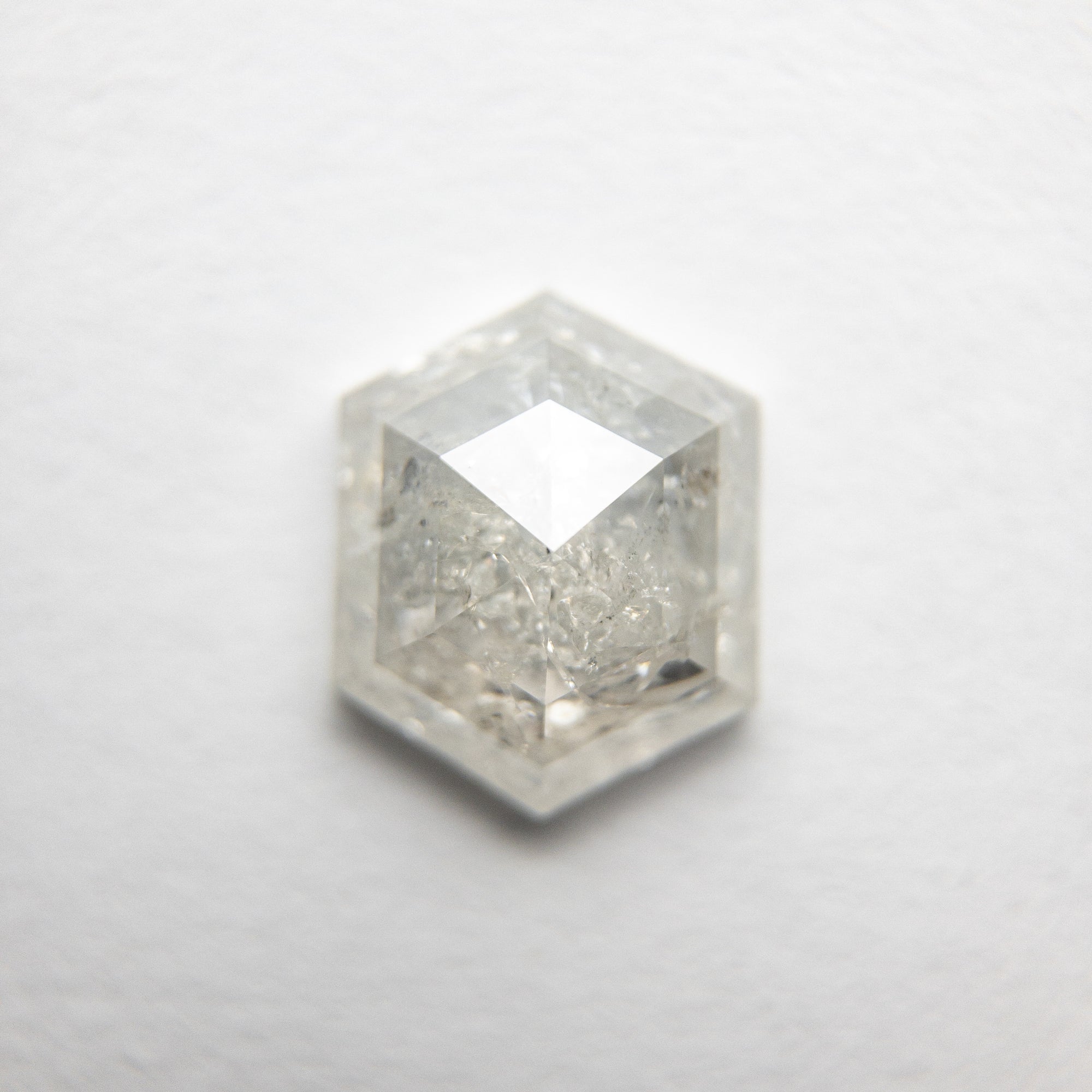 1.51ct 8.22x6.66x3.23mm Hexagon Rosecut 18386-10 - Misfit Diamonds