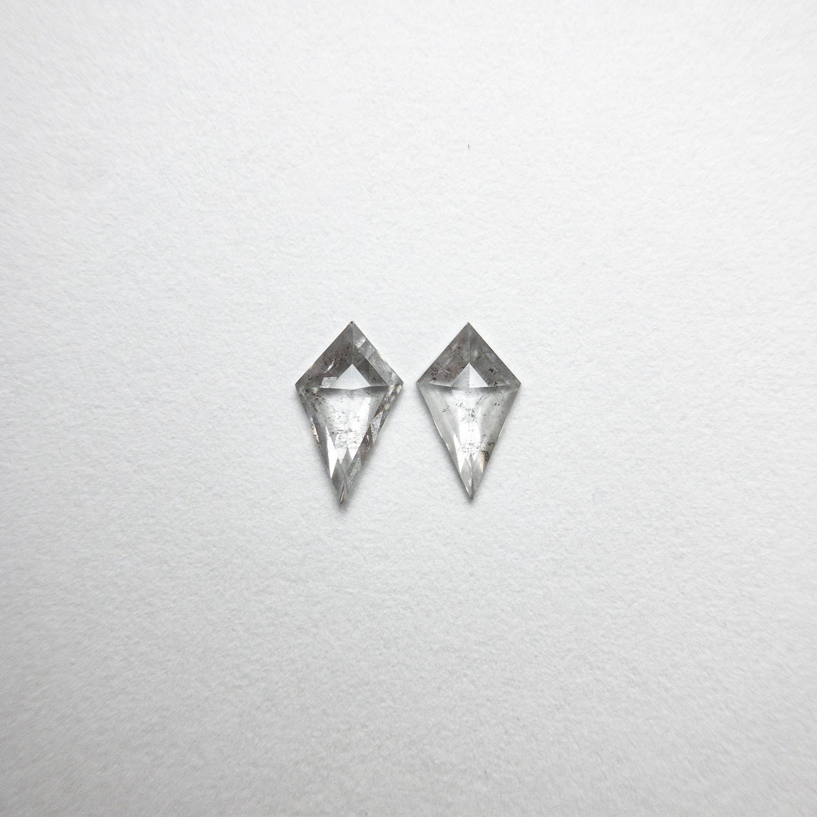 2pc 0.38cttw 6.89x4.05x1.38mm Kite Rosecut Matching Pair 18402-11 - Misfit Diamonds