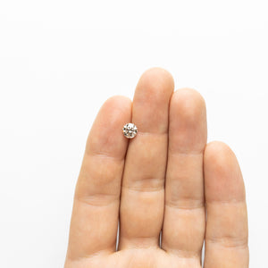 1.08ct 6.42x6.36x4.12mm VS Champagne Round Brilliant 18438-01 HOLD D3272 - Misfit Diamonds