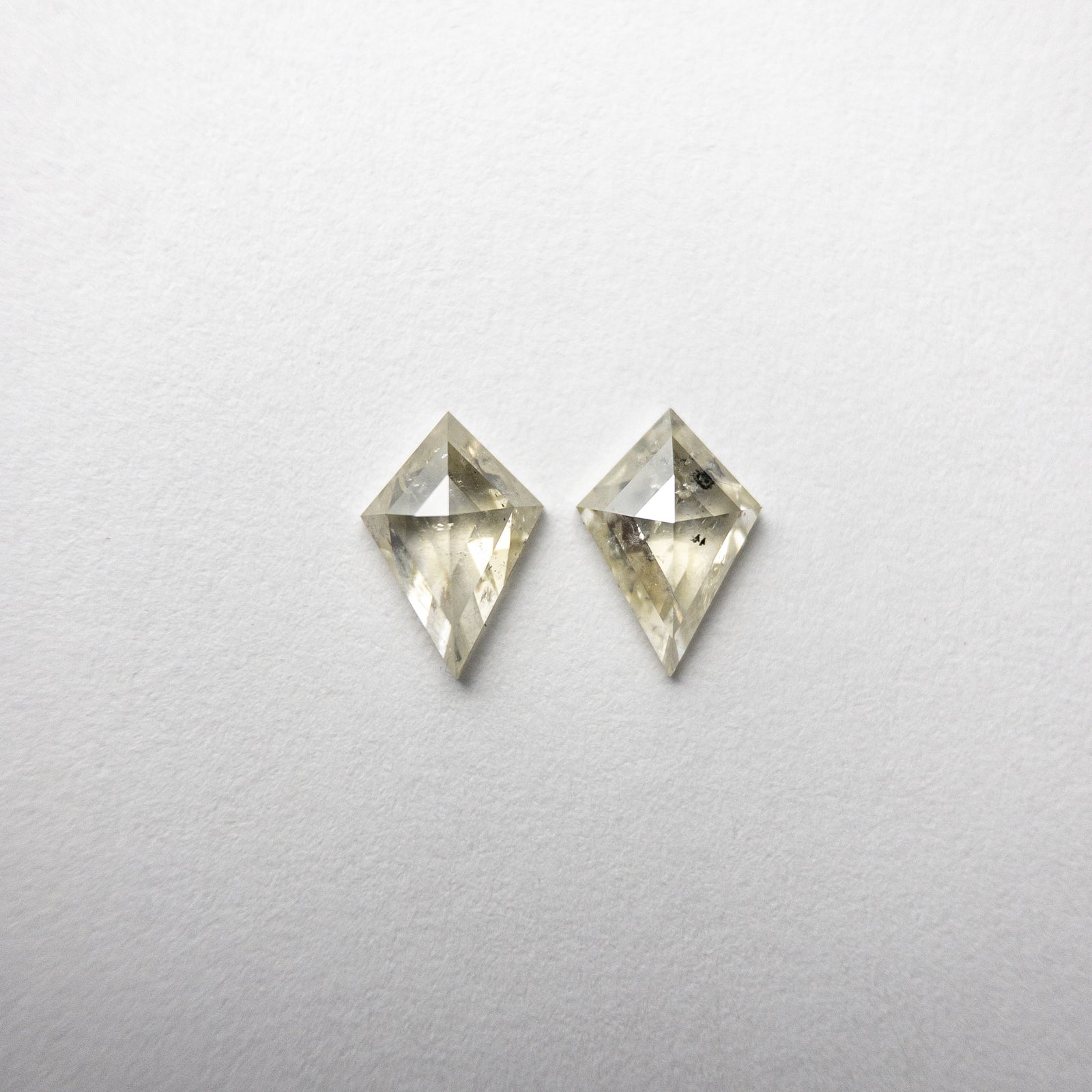 0.75ct 6.98x4.78x1.95mm Kite Rosecut Matching Pair 18454-01 - Misfit Diamonds