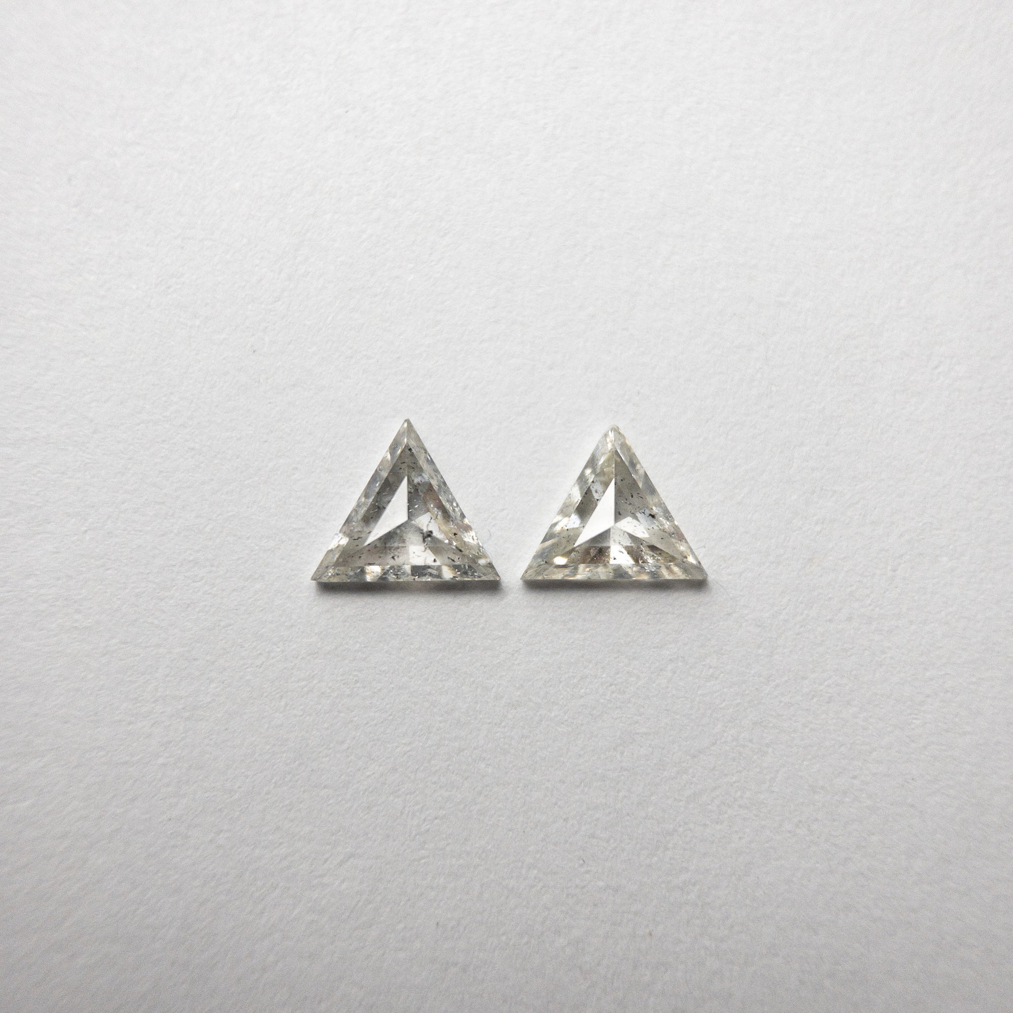 0.56ct 4.84x5.35x1.74mm Trillion Rosecut Matching Pair 18454-02 - Misfit Diamonds