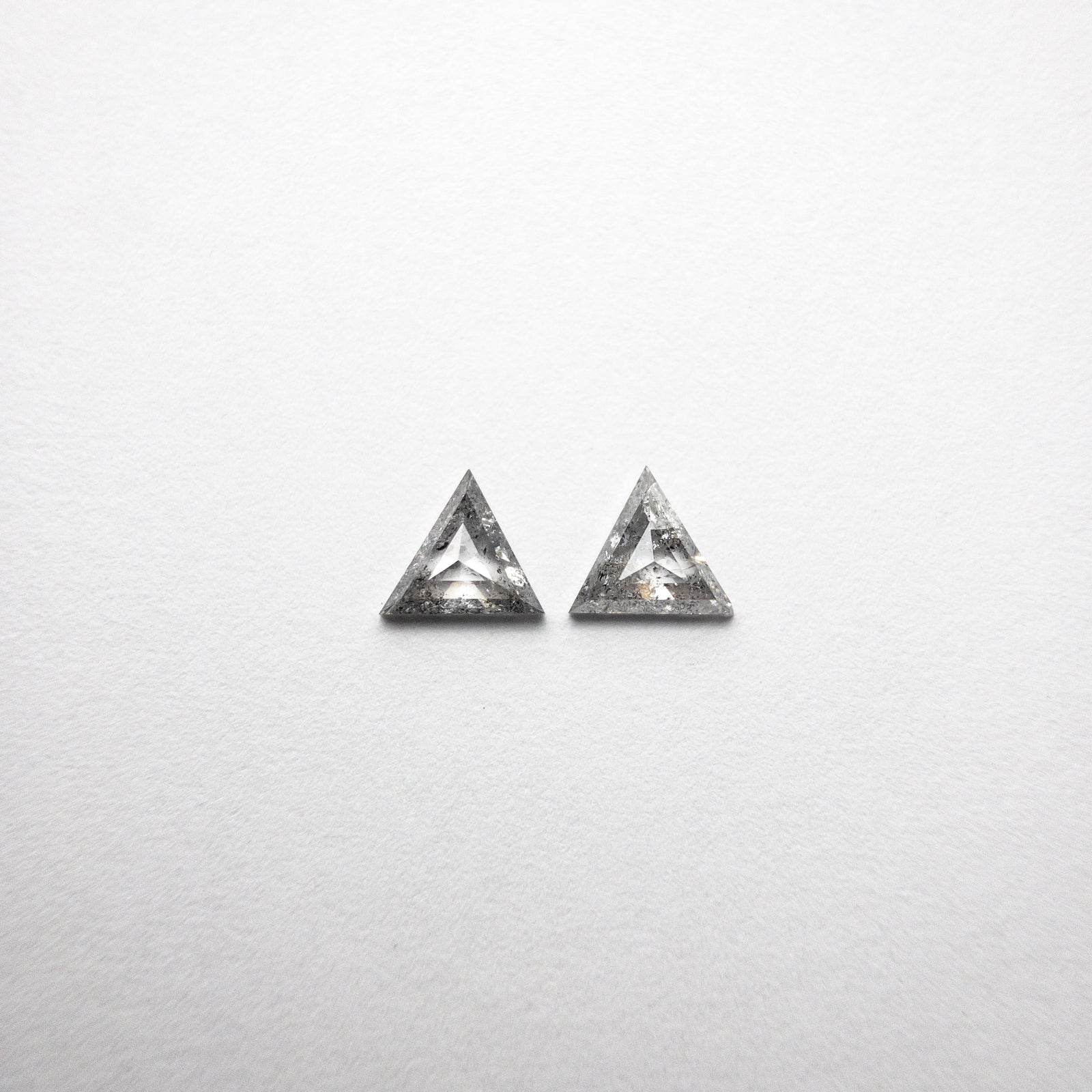 0.53ct 4.82x5.39x1.76mm Trillion Rosecut Matching Pair 18454-04 - Misfit Diamonds