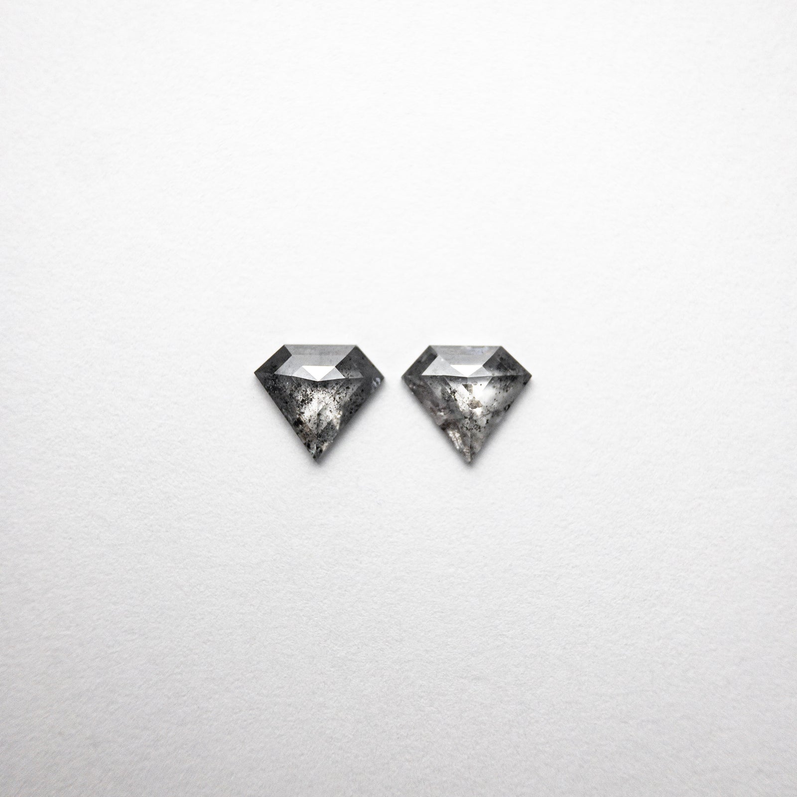 0.95ct 5.94x6.57x1.84mm Shield Rosecut Matching Pair 18454-05 - Misfit Diamonds