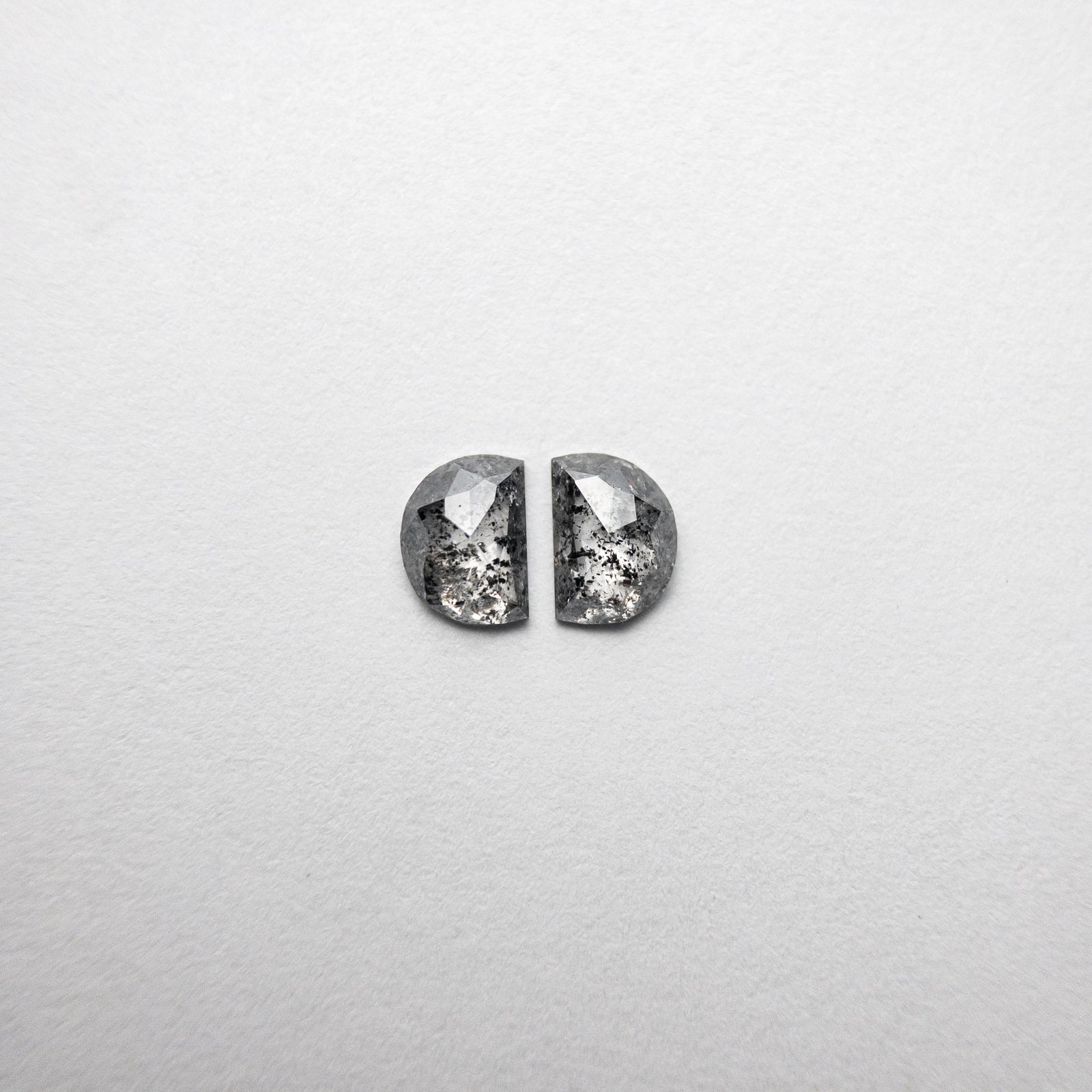 0.65ct 5.08x3.67x1.70mm Half Moon Rosecut Matching Pair 18454-06 - Misfit Diamonds