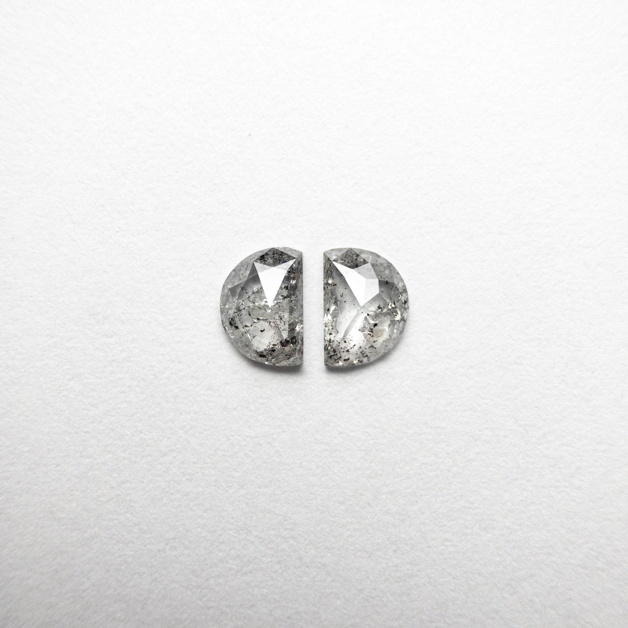 2pc 0.72cttw 5.51x3.89x1.64mm Half Moon Rosecut Matching Pair 18454-14 - Misfit Diamonds