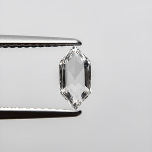 0.46ct 7.99x3.81x1.83mm VS2 D Hexagon Rosecut 18458-01 🇷🇺 - Misfit Diamonds