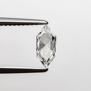 0.50ct 8.88x3.89x1.87mm VS1 E Hexagon Rosecut 18458-02 - Misfit Diamonds