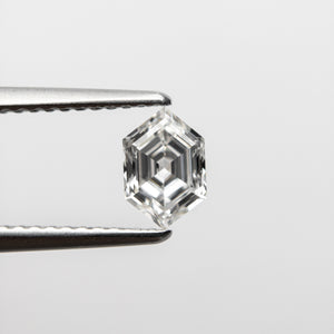 0.65ct 6.89x4.56x2.79mm SI1 E Hexagon Step Cut 18470-02 - Misfit Diamonds
