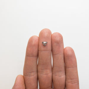 0.71ct 5.60x6.76x2.69mm Shield Rosecut 18482-12 - Misfit Diamonds