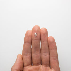 0.77ct 8.30x5.93x2.62mm Shield Rosecut 18483-20 - Misfit Diamonds