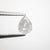 0.75ct 6.25x4.92x3.08mm Pear Double Cut 18486-07 - Misfit Diamonds