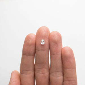 0.75ct 6.25x4.92x3.08mm Pear Double Cut 18486-07 - Misfit Diamonds