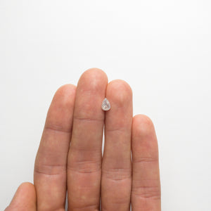 0.78ct 6.85x4.81x3.08mm Opalescent Pear Double Cut 18486-08 - Misfit Diamonds