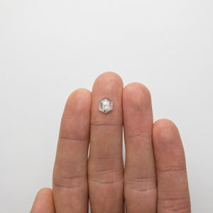1.12ct 8.23x6.97x2.34mm Hexagon Rosecut 18491-05 - Misfit Diamonds