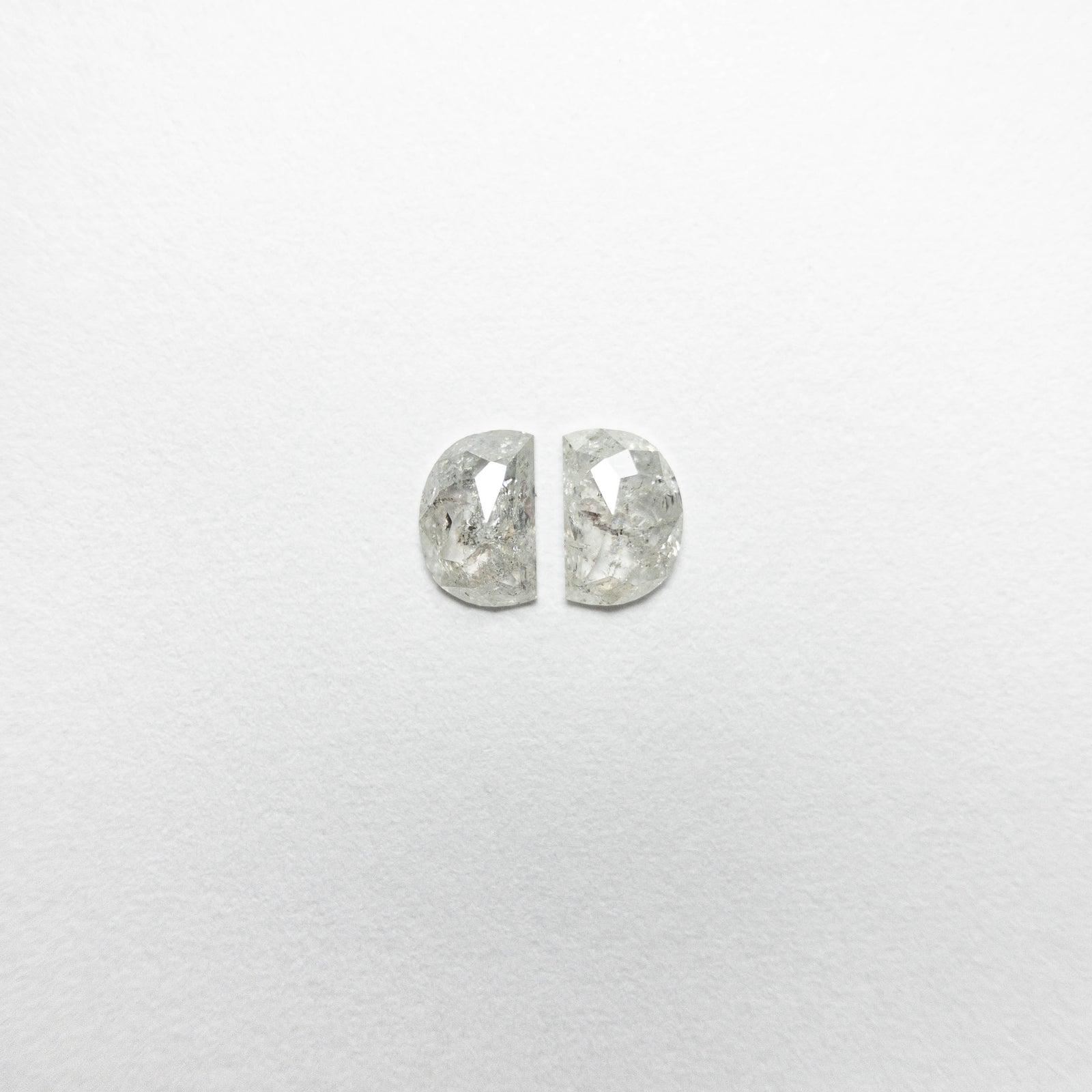 0.44cttw 4.84x3.18x1.55mm Half Moon Rosecut Matching Pair 18493-03 - Misfit Diamonds