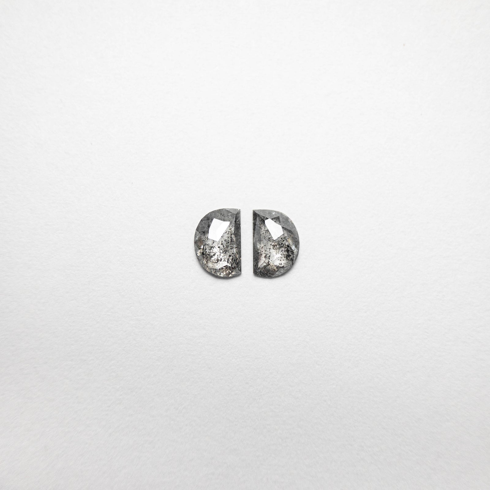 0.53cttw 5.24x3.57x1.41mm Half Moon Rosecut Matching Pair 18493-05 - Misfit Diamonds