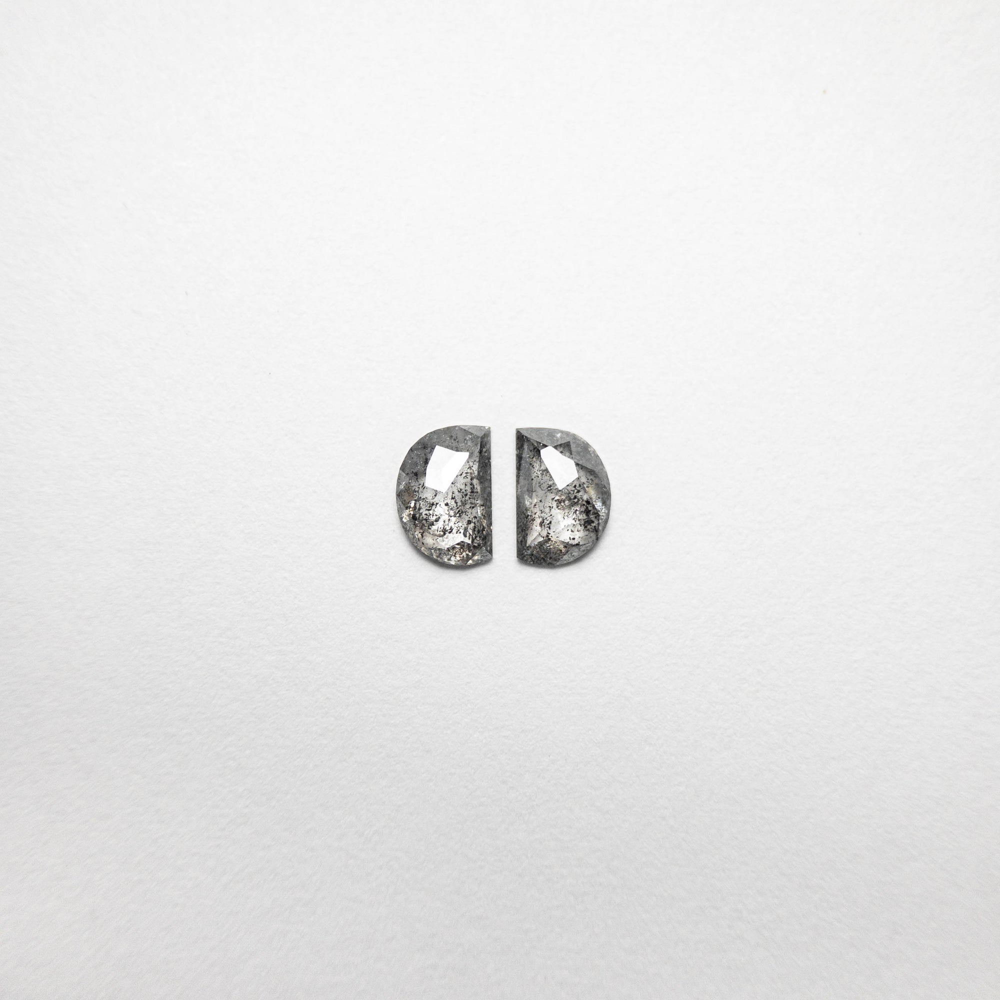 0.53cttw 5.24x3.57x1.41mm Half Moon Rosecut Matching Pair 18493-05 - Misfit Diamonds