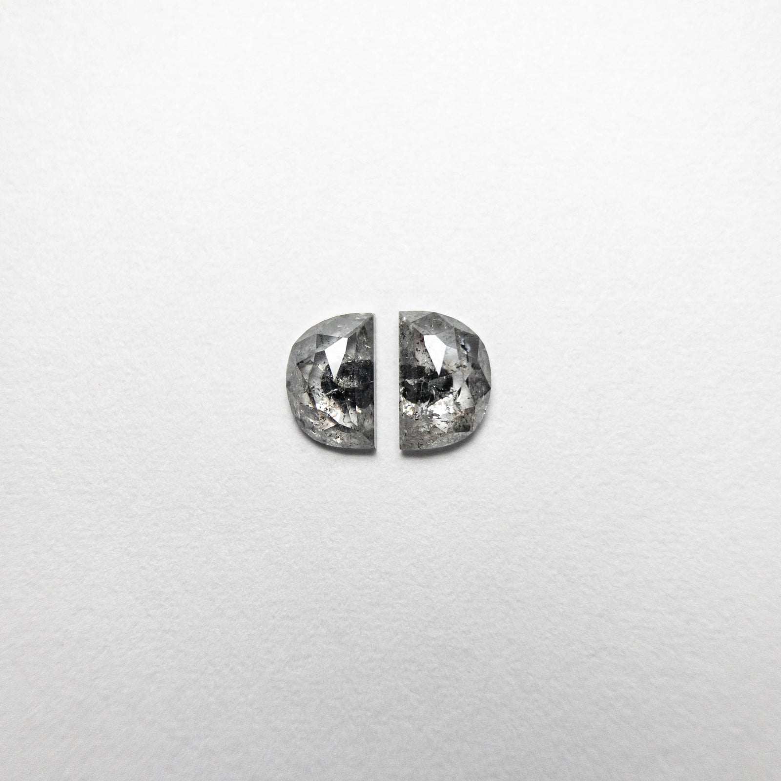 0.61cttw 5.23x3.41x1.61mm Half Moon Rosecut Matching Pair 18493-06 - Misfit Diamonds