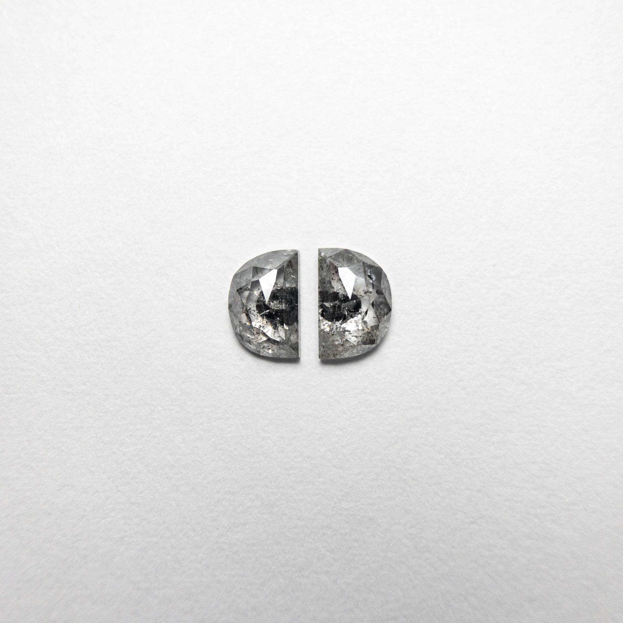 0.61cttw 5.23x3.41x1.61mm Half Moon Rosecut Matching Pair 18493-06 - Misfit Diamonds