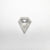 0.35ct 5.98x5.00x1.84mm Shield Rosecut 18493-09 - Misfit Diamonds
