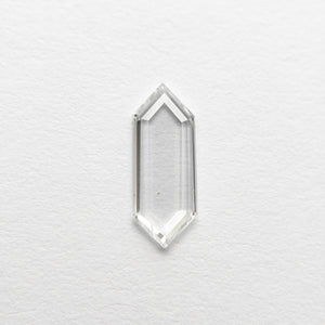 0.36ct 9.22x3.58x1.02mm Hexagon Portrait Cut 18495-04 - Misfit Diamonds