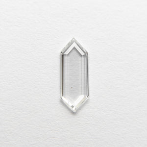 0.36ct 9.22x3.58x1.02mm Hexagon Portrait Cut 18495-04 - Misfit Diamonds