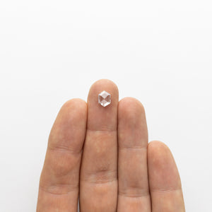 1.11ct 8.32x6.04x2.11mm Hexagon Rosecut 18495-11 - Misfit Diamonds