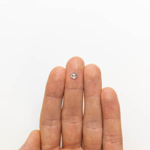 0.61ct 5.99x5.19x2.40mm Hexagon Rosecut 18505-06 - Misfit Diamonds