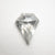 1.32ct 9.46x7.49x3.09mm Shield Rosecut 18507-02 - Misfit Diamonds