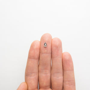 0.67ct 6.77x4.33x2.87mm Pear Double Cut 18508-10 - Misfit Diamonds