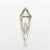 0.58ct 13.83x4.36x1.91mm VS+ Champagne Kite Step Cut 18518-01 - Misfit Diamonds
