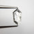 0.60ct 8.79x4.82x1.79mm Shield Rosecut 18523-21 - Misfit Diamonds